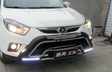 Cina JAC 2013 S5 Penjaga Bumper Mobil Depan Dengan Lampu LED pemasok
