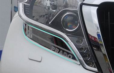 Cina Kerangka lampu depan Chrome profesional / Tutup lampu depan mobil Untuk Toyota Prado FJ150 2014 pemasok