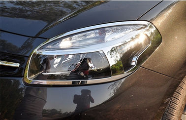 Cina Customized ABS Chrome Headlight Bezels / Auto Headlight Cover Untuk Renault Koleos 2012 pemasok