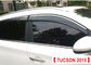 Hyundai Tucson Auto Spare Parts Injection Molding Window Visors Dengan Strip Trim pemasok