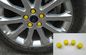 Bagian trim bodi mobil universal, cap kacang roda karet silikon berwarna pemasok